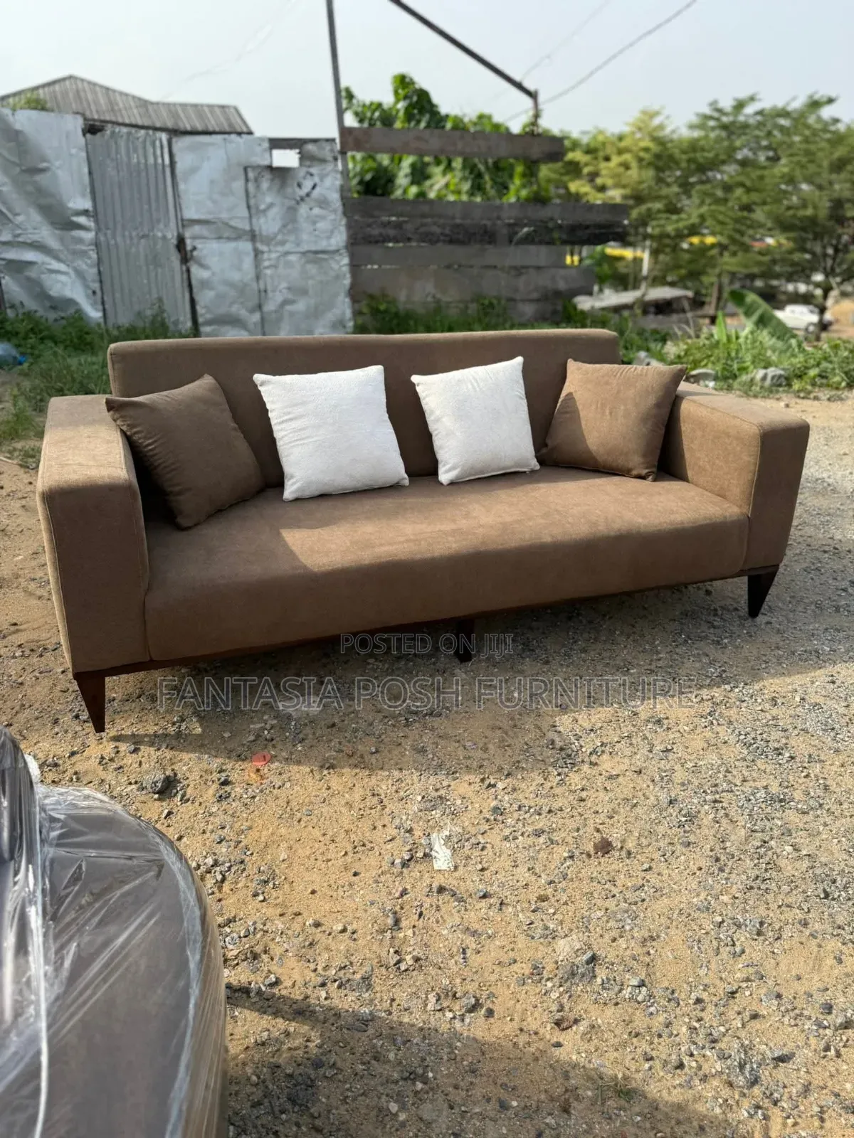 Brown 3 Seater Sofa+ Free Delivery