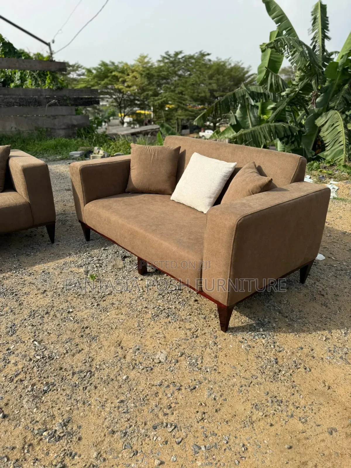 Brown 2-Seater Sofa+ Free Delivery