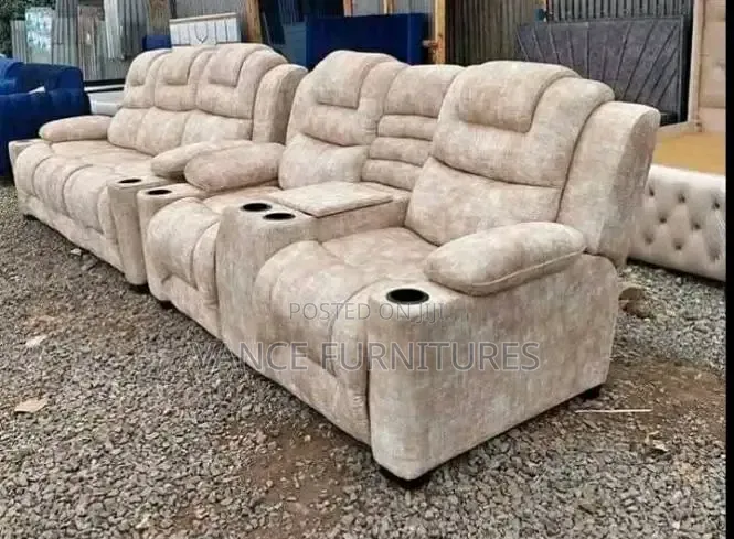 Brown 5 Seater Sofa Set