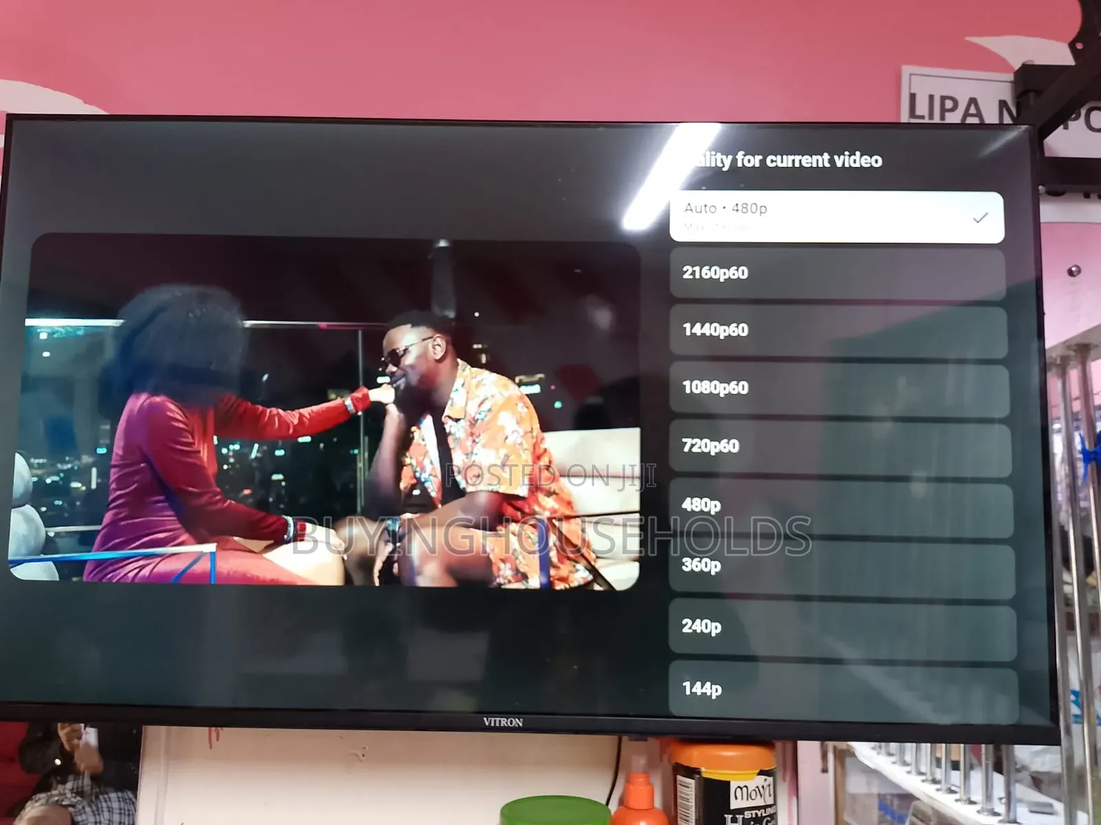 Vitron 43" Qled Frameless Smart Tv,Used
