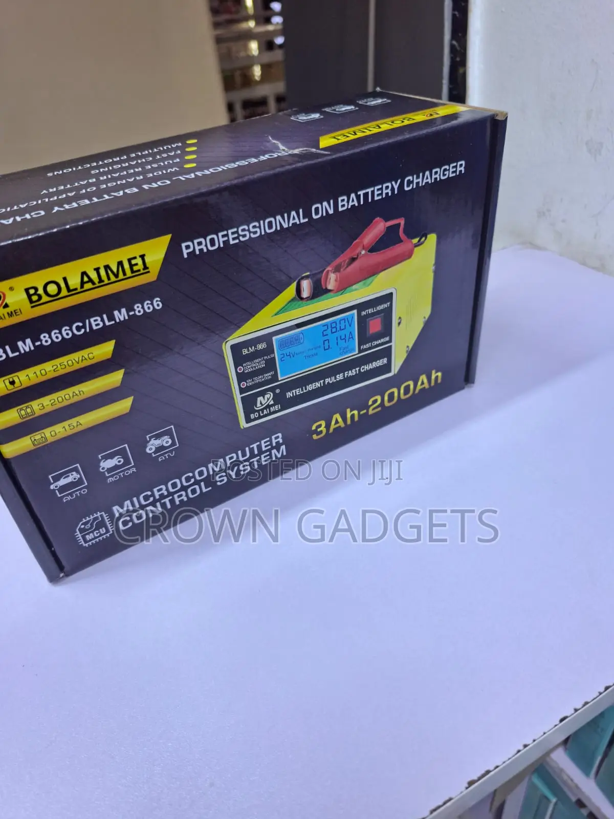 Blm866 Automatic Car Battery Charger With LCD Display