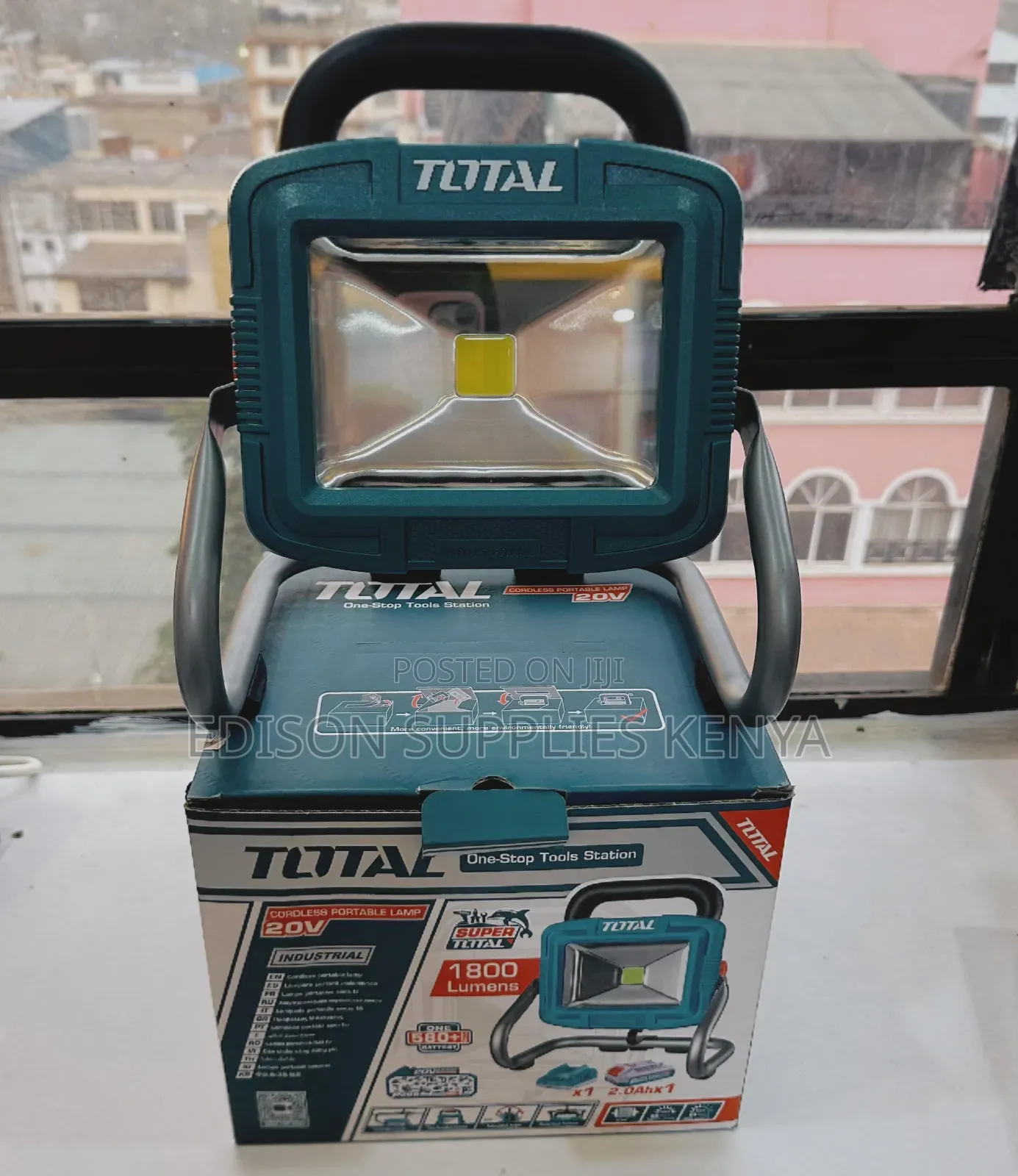 Work Lamp Total Rechargeable Emergency Light Portable Torch 1800lm