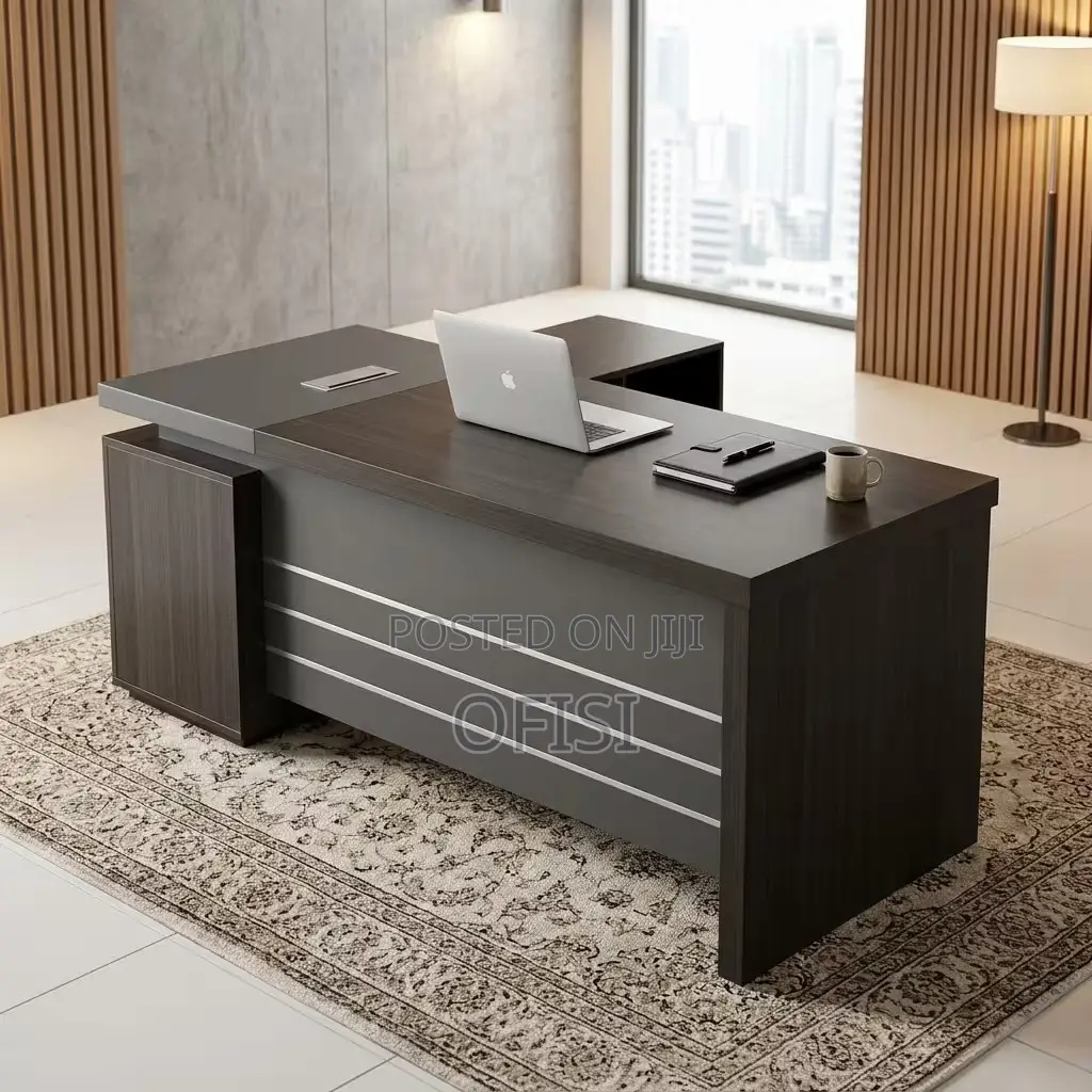 Office Desk; Modern 1.6m Solid Wood Executive Office Desk