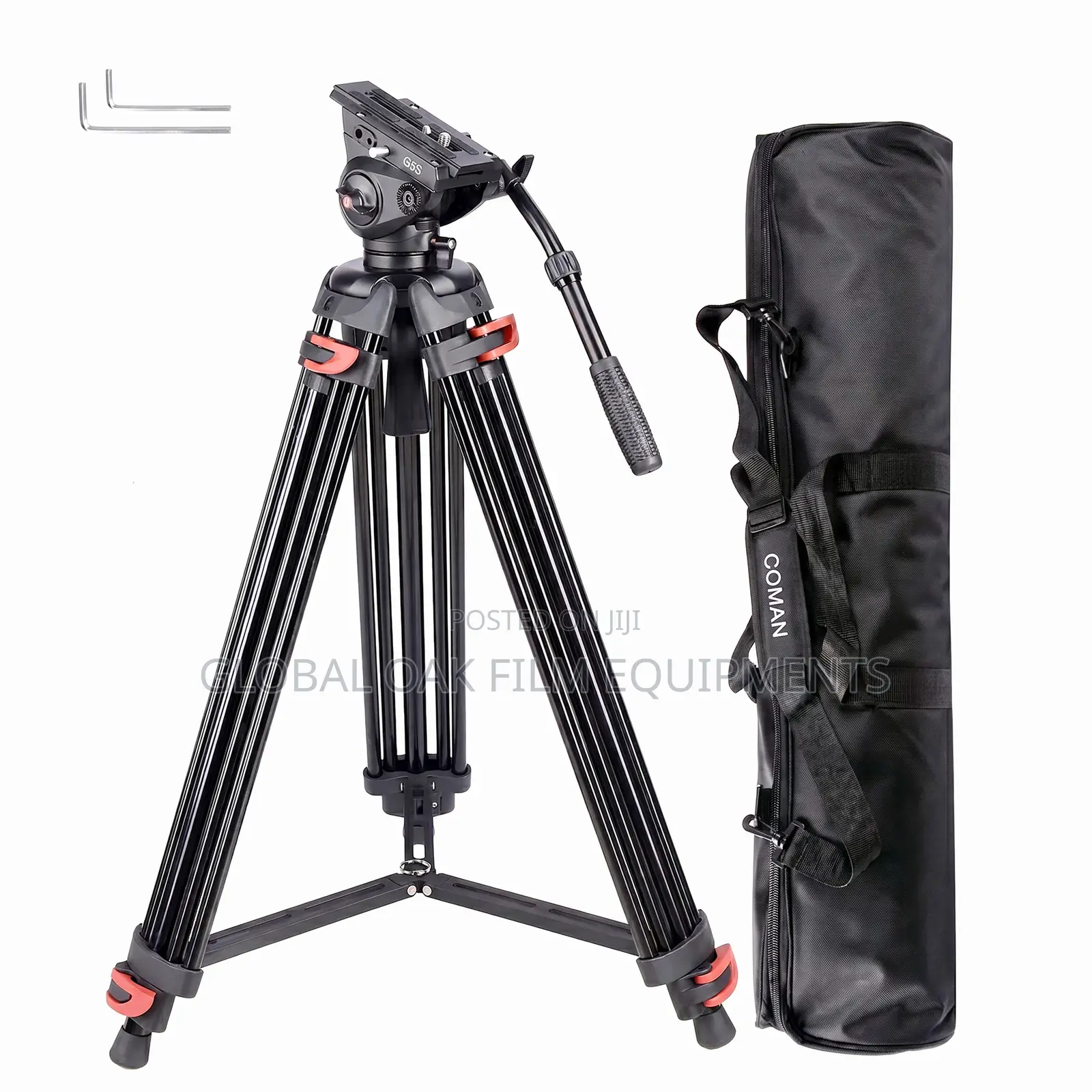 Coman G5s Heavy Duty Video Tripod Fluid Head 2m + Carry Bag Brand New