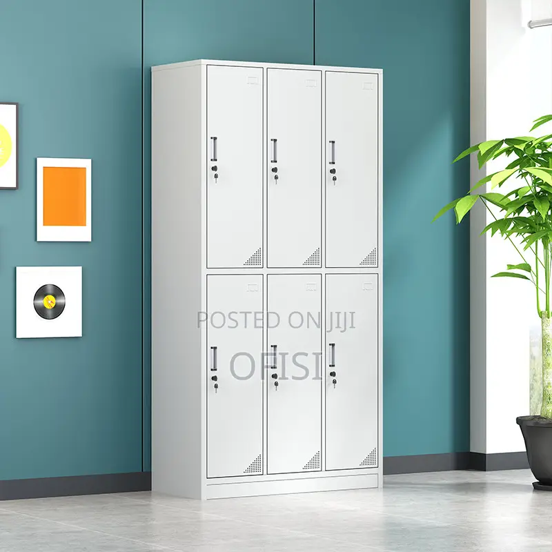Office Cabinet; 6 Locker Steel Office Cabinet