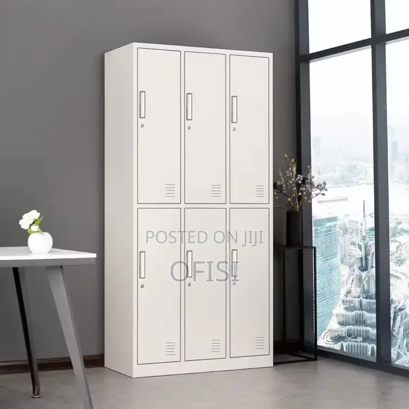Office Cabinet; 6 Locker Steel Office Cabinet