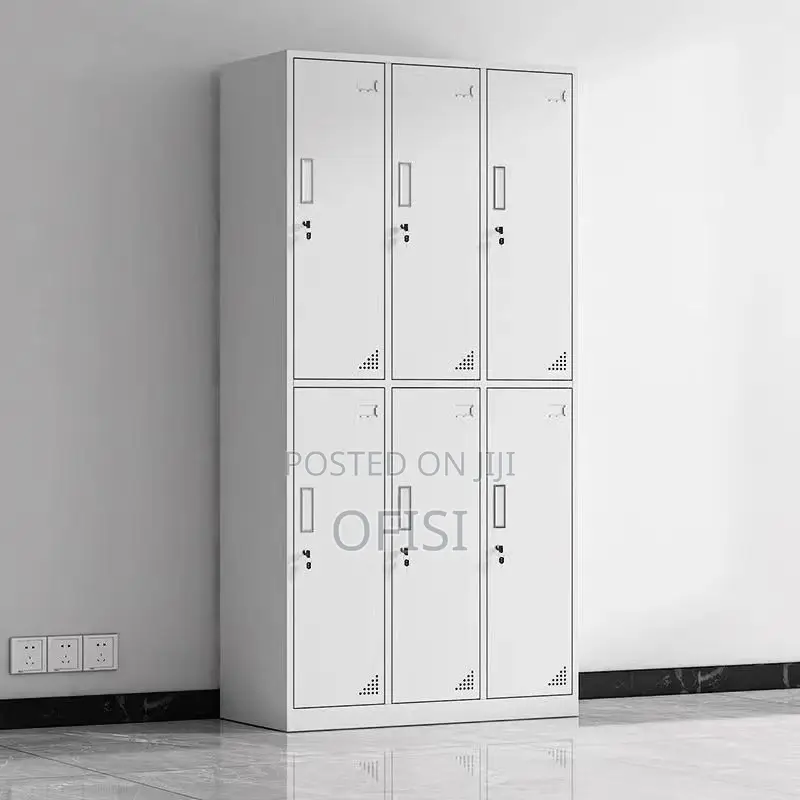 Office Cabinet; 6 Locker Steel Office Cabinet