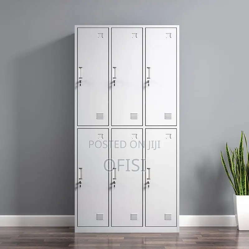 Office Cabinet; 6 Locker Steel Office Cabinet