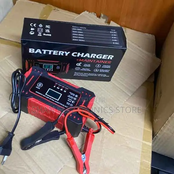 X12v 6a Intelligent Charger Pulse Repair LCD Display Lead-Acid Charger