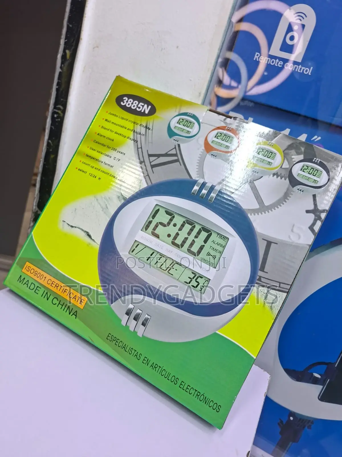 Kadio 3885n Large Screen Calendar Temperature Clock
