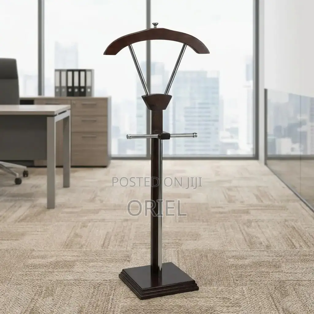 Office Coat Hanger : Executive Mahogany Office Coat Hanger Stand