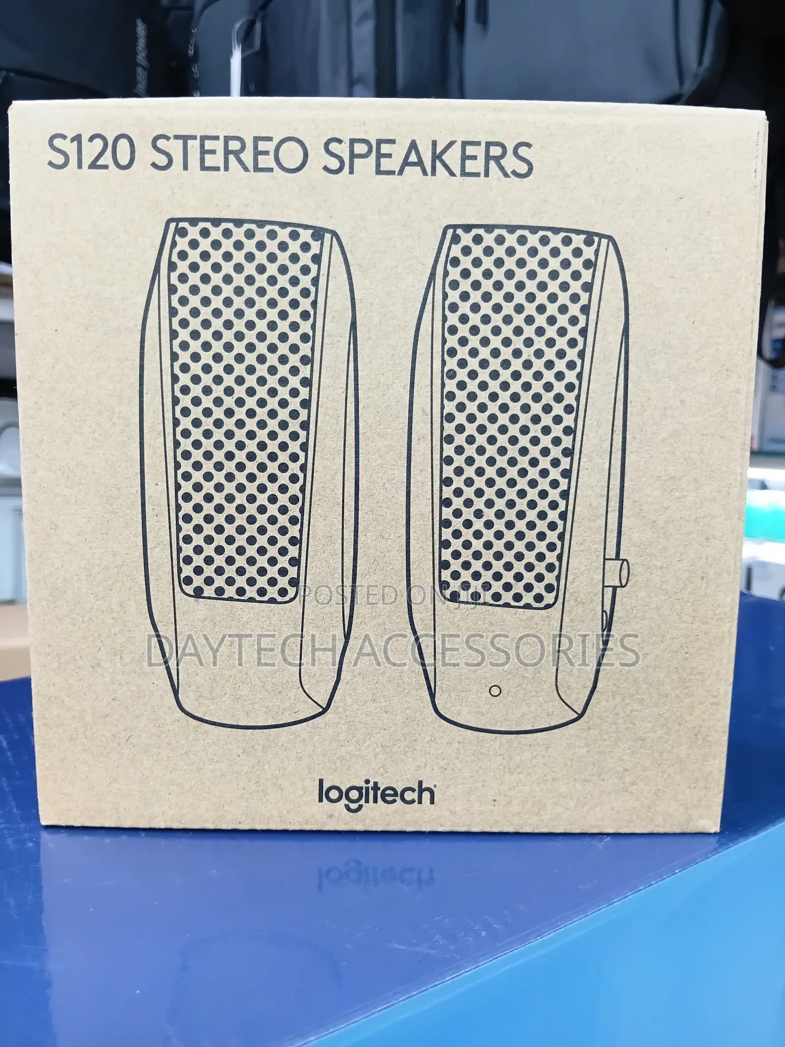 Logitech S120 2.0 Stereo Speakers Designed for Computer Audio Setup.