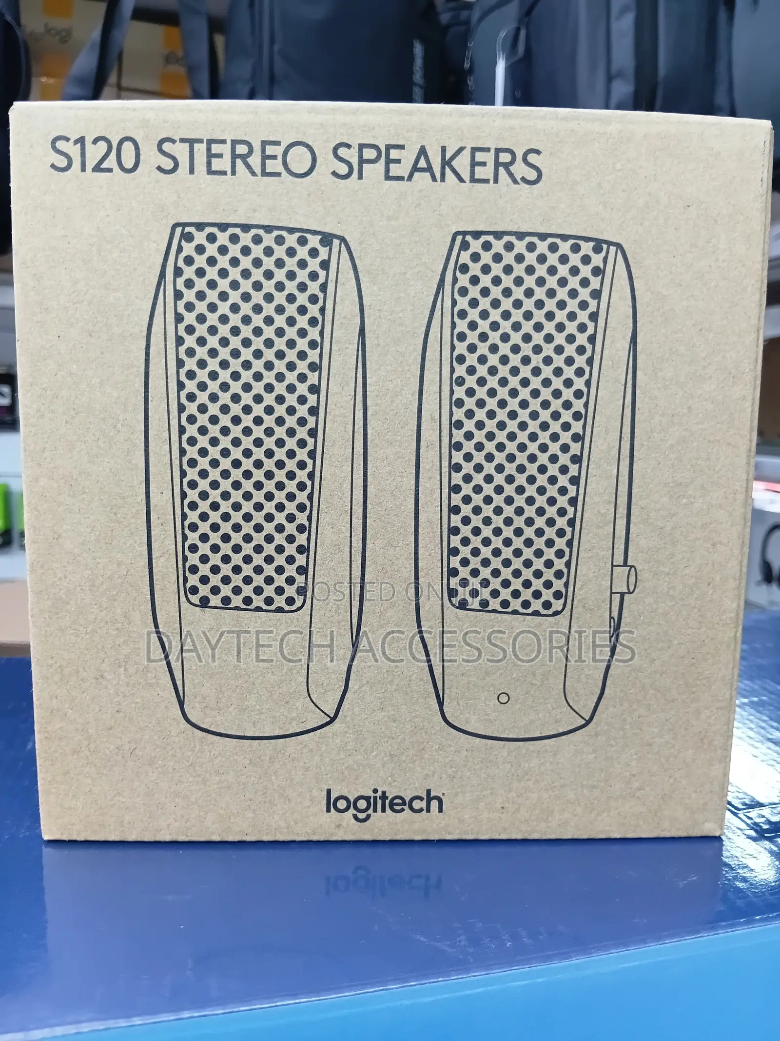 Logitech S120 2.0 Stereo Speakers Designed for Computer Audio Setup.