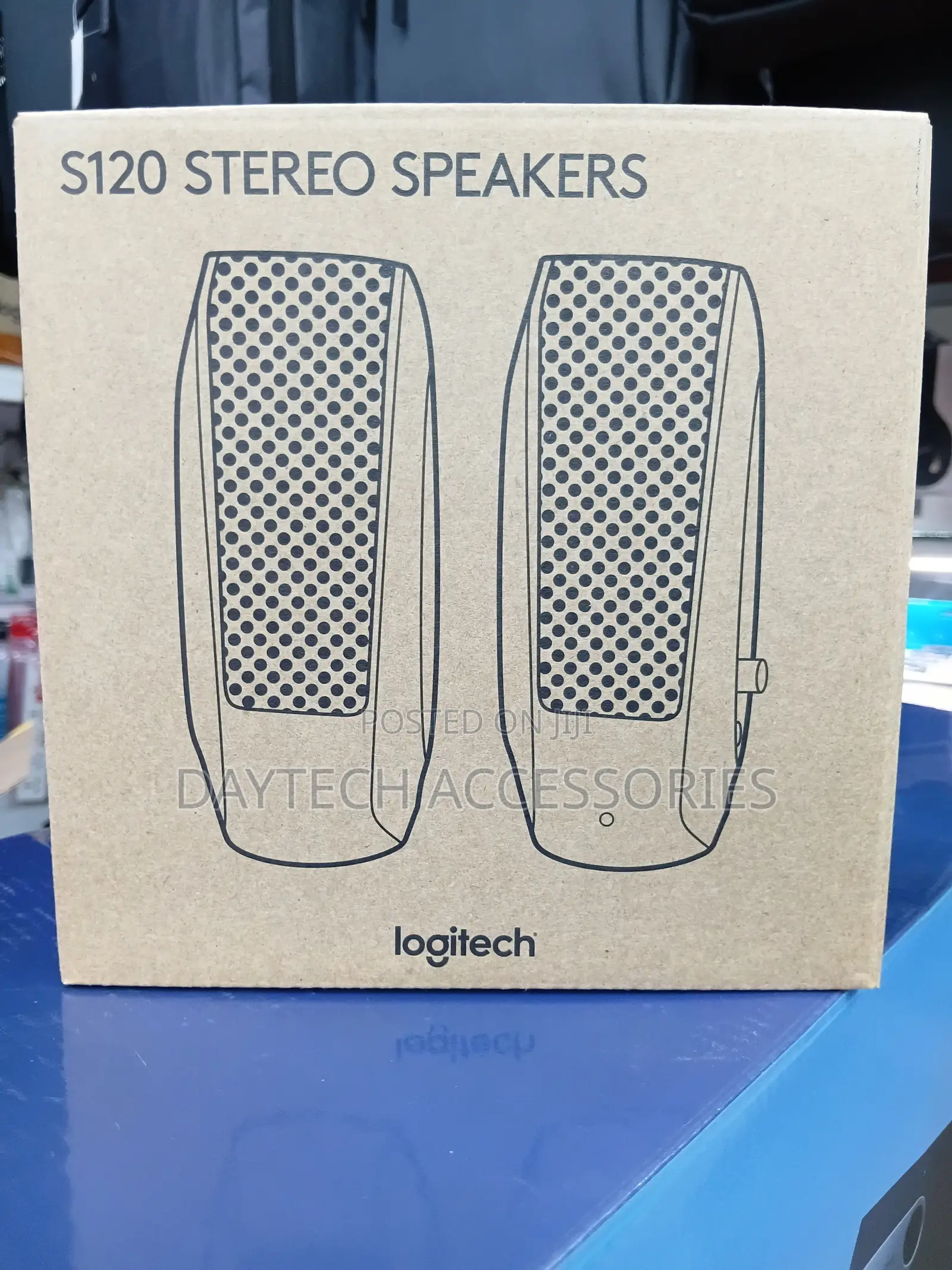 Logitech S120 Slim Mini Stereo Speakers - Black
