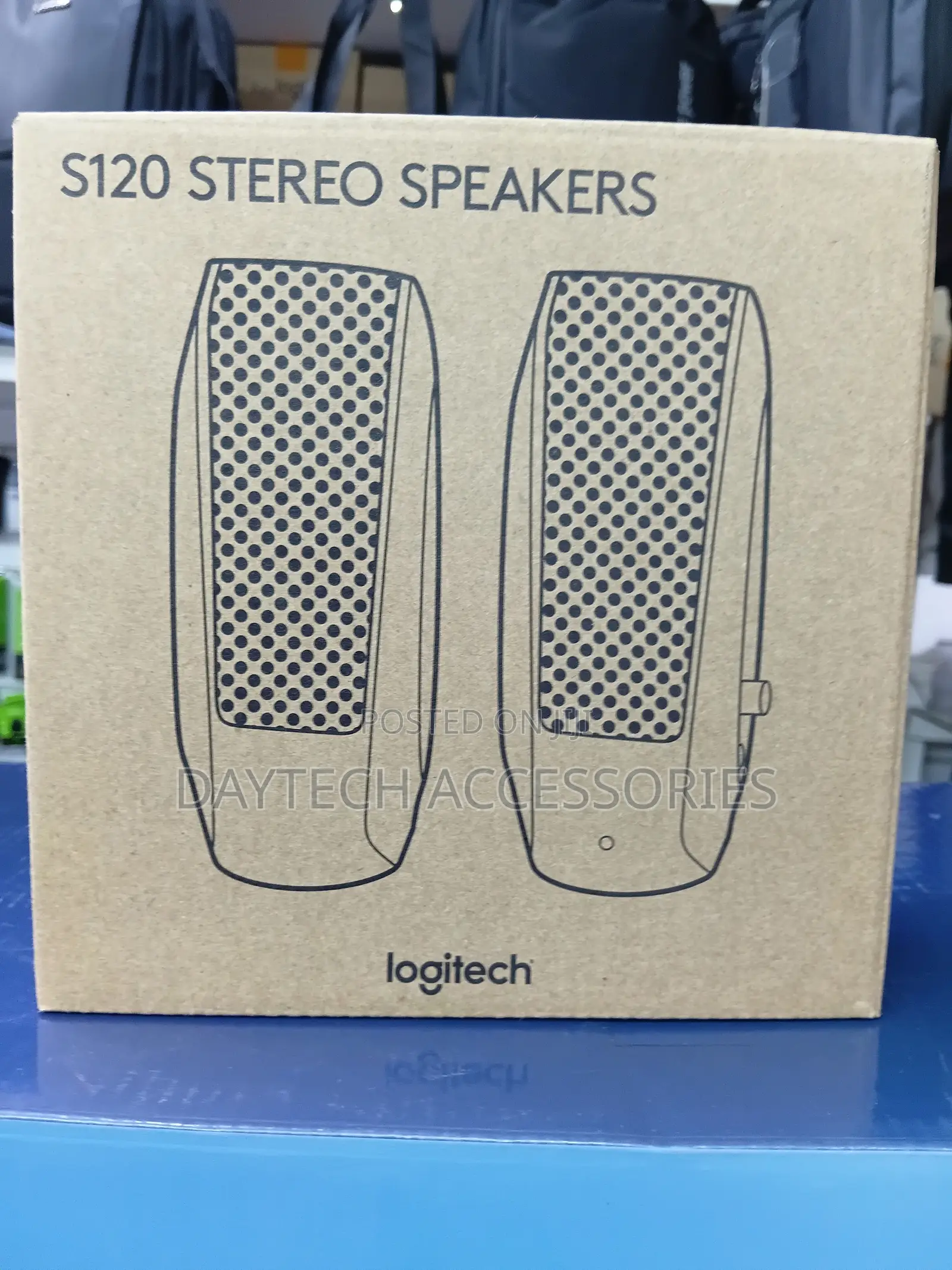 Logitech S120 Slim Mini Stereo Speakers - Black