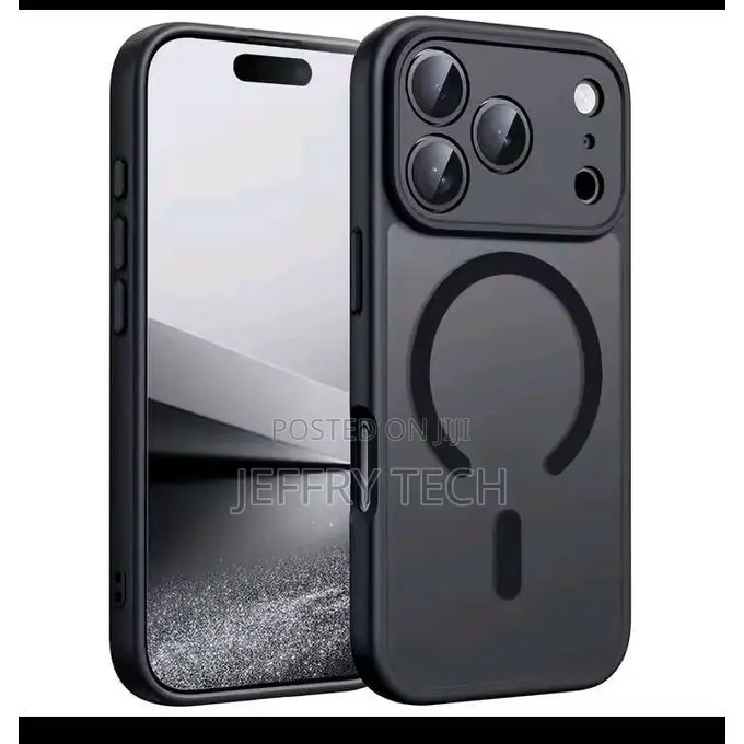 Translucent Frosted Matte Magnetic Phone Case for iPhone 16 Pro Case F