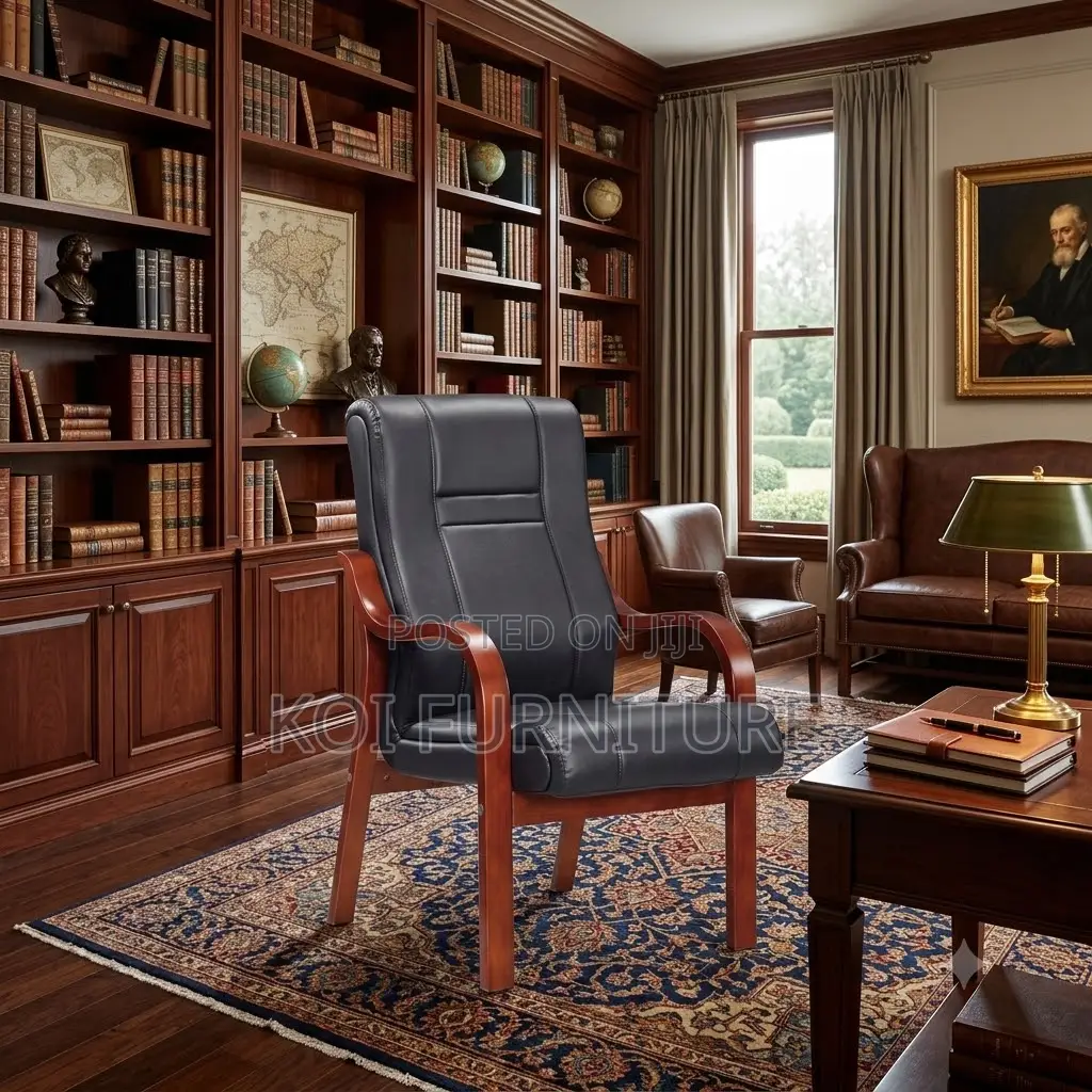 Office Chairs; Concorde Visitors Chair With Mahogany Armrest