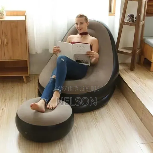 Inflatable Sofa Seat With Foot Stool