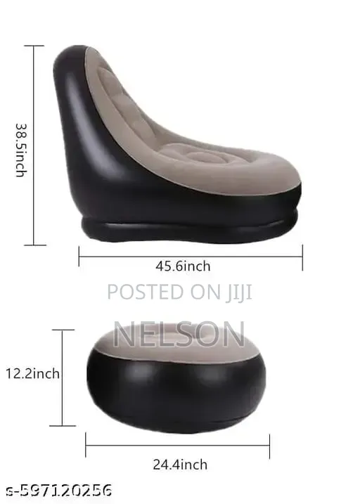 Inflatable Sofa Seat With Foot Stool