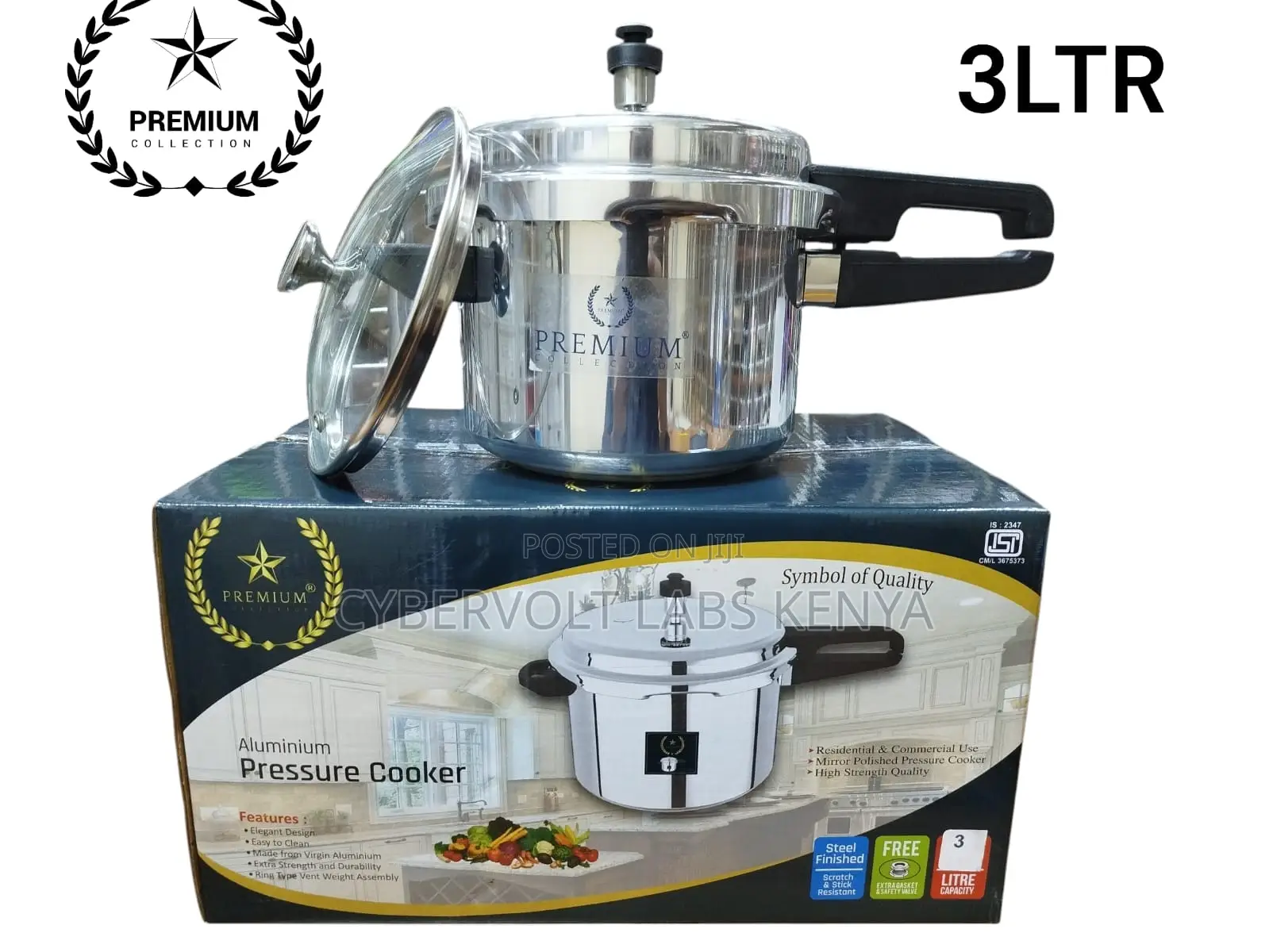 Premium Aluminium Pressure Cooker (3l 5l Available) - Brand New