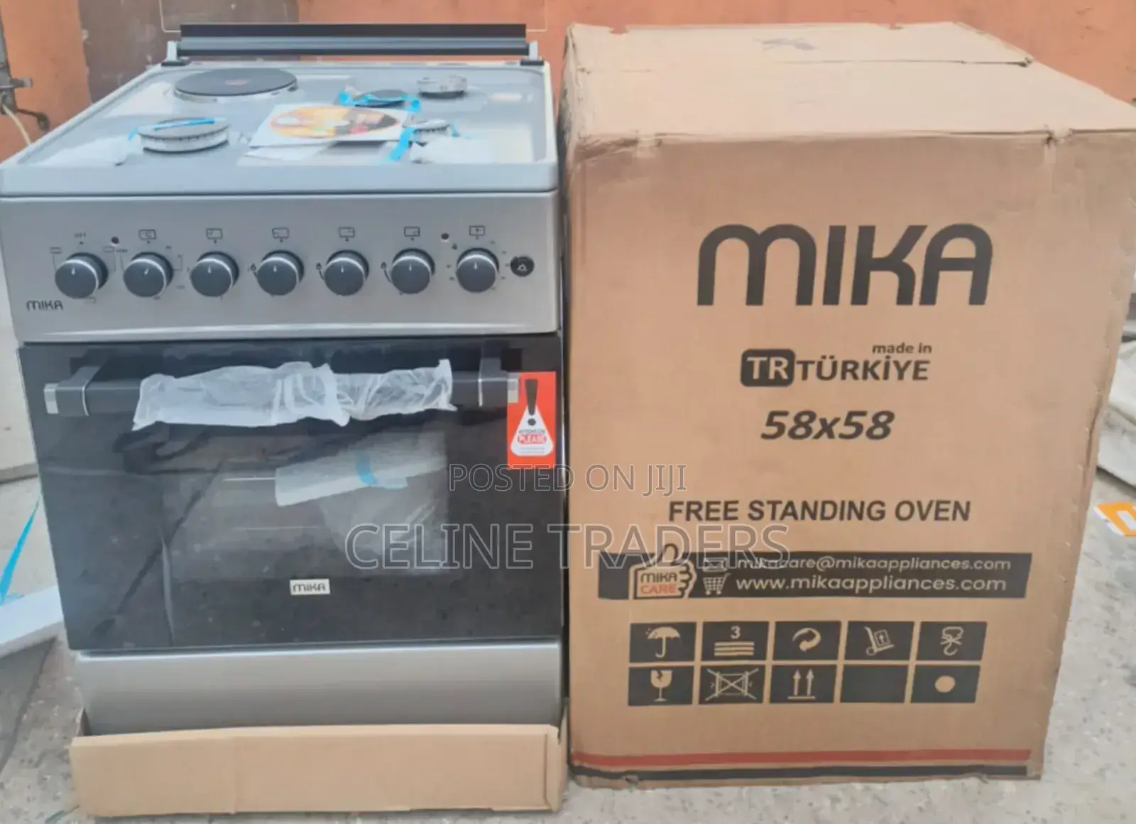 Silver Mika 58*58 Standing Cooker