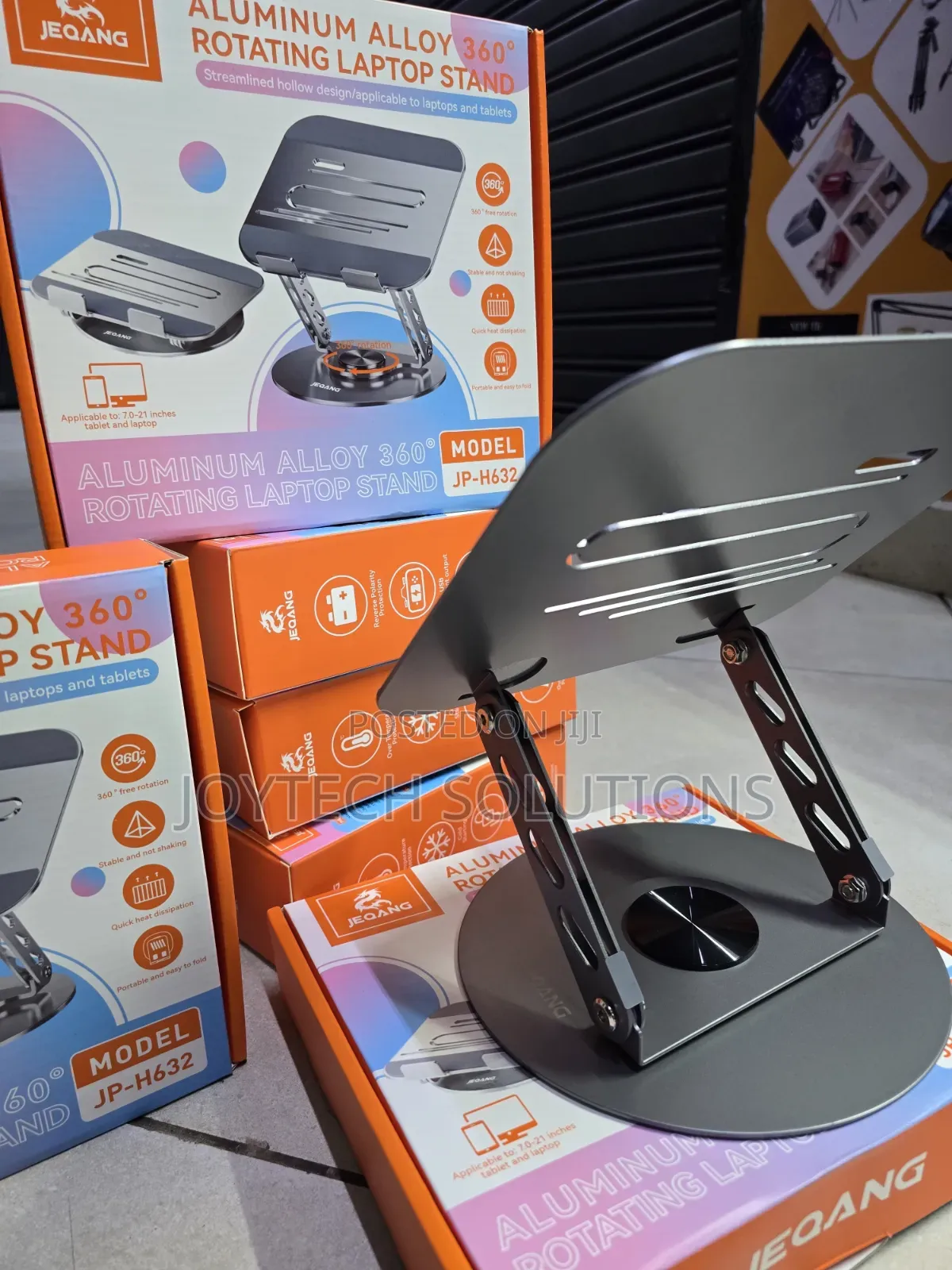 Strong Stable Jeqang Jp-H632 Aluminum 360° Rotating Stand