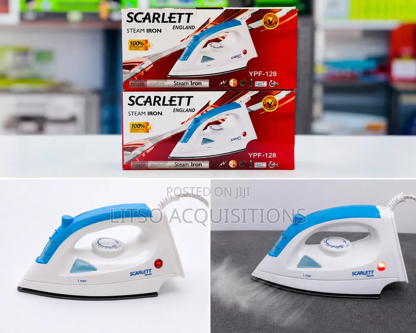Scarlet Steam Iron 1200w First Heating Drive and Steam Iron