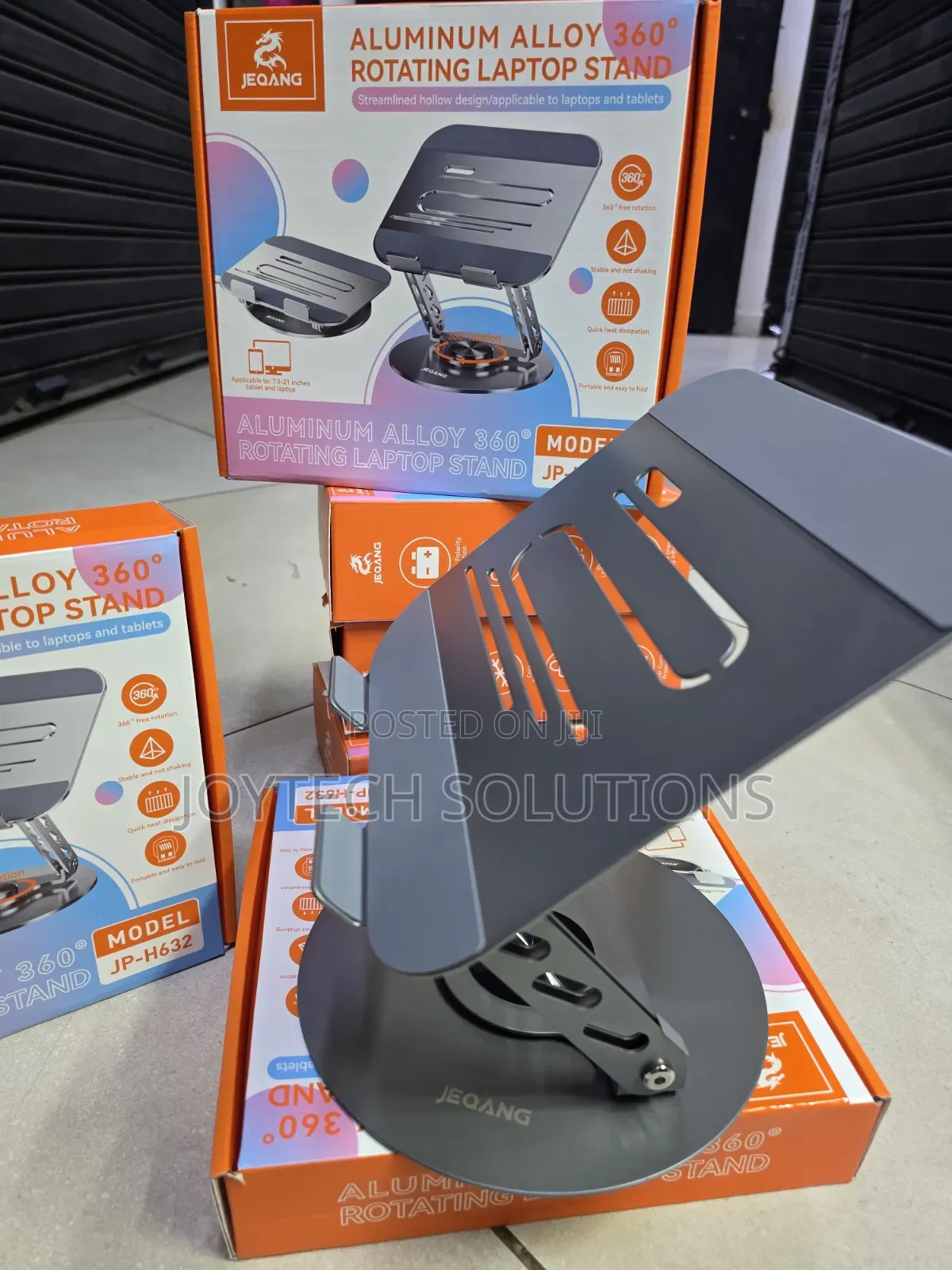 Rugged Jeqang Jp-H632 Aluminum Alloy 360° Swivel Laptop Holder