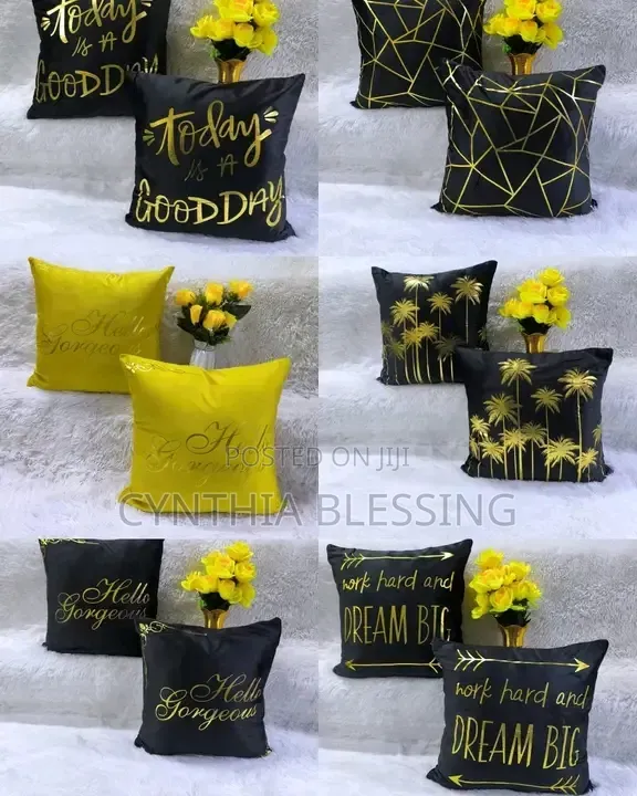 Throw Pillow Cases in Various Colors and Types