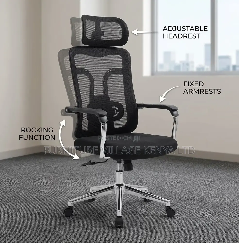 Ergonomic Highback Office Chair With Headrest