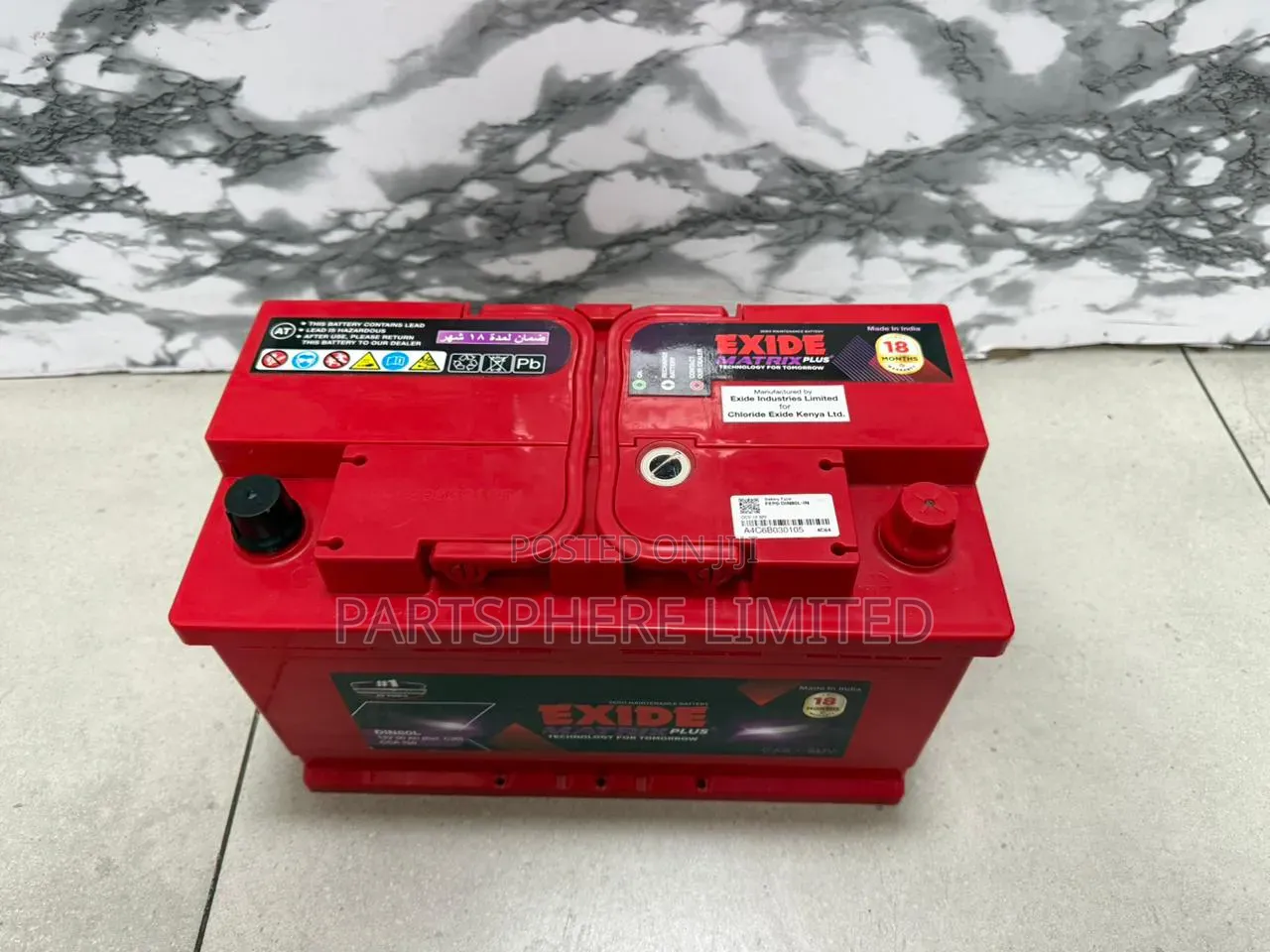 Din80 Exide Matrix Battery