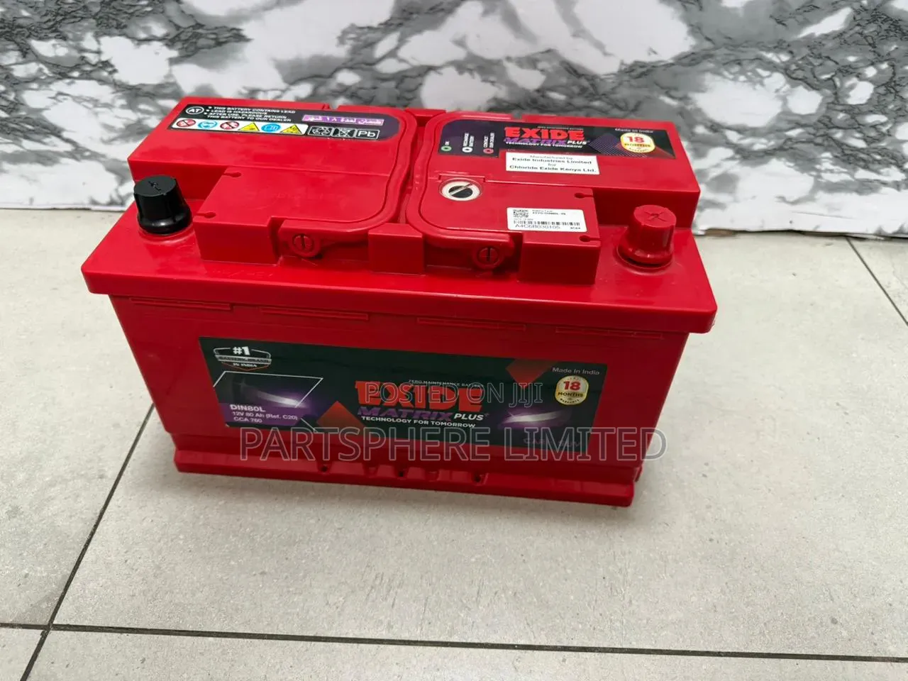 Din80 Exide Matrix Battery