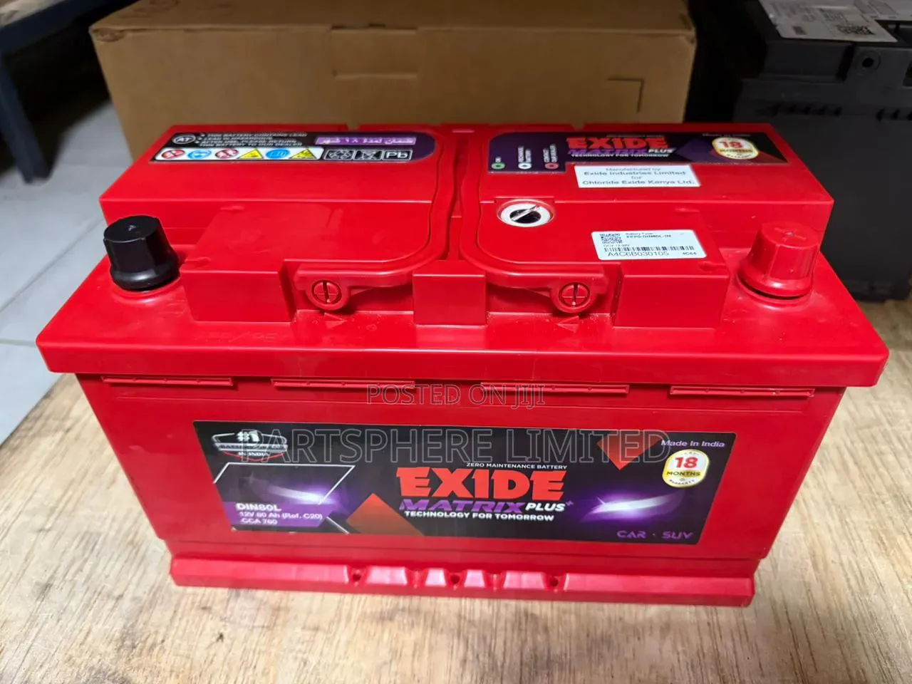 Din80 Exide Matrix Battery
