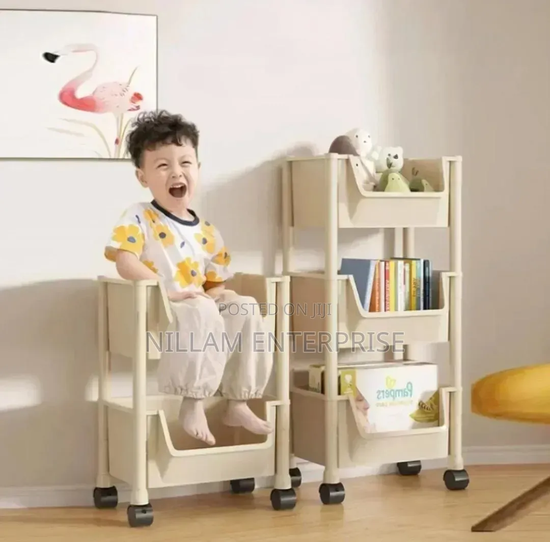 5-Tier Rolling Trolley Storage Organizer
