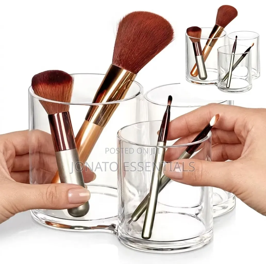 Acrylic Makeup Brush Organizer and Cosmetic Holder