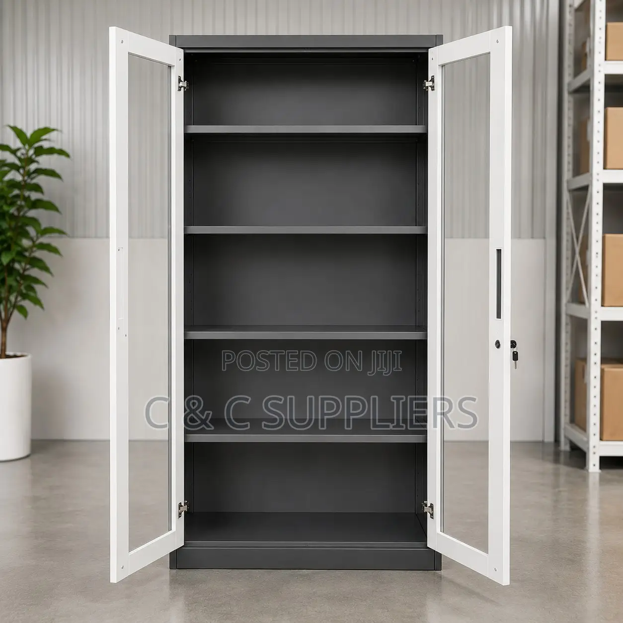2-Door Modern Storage Unit