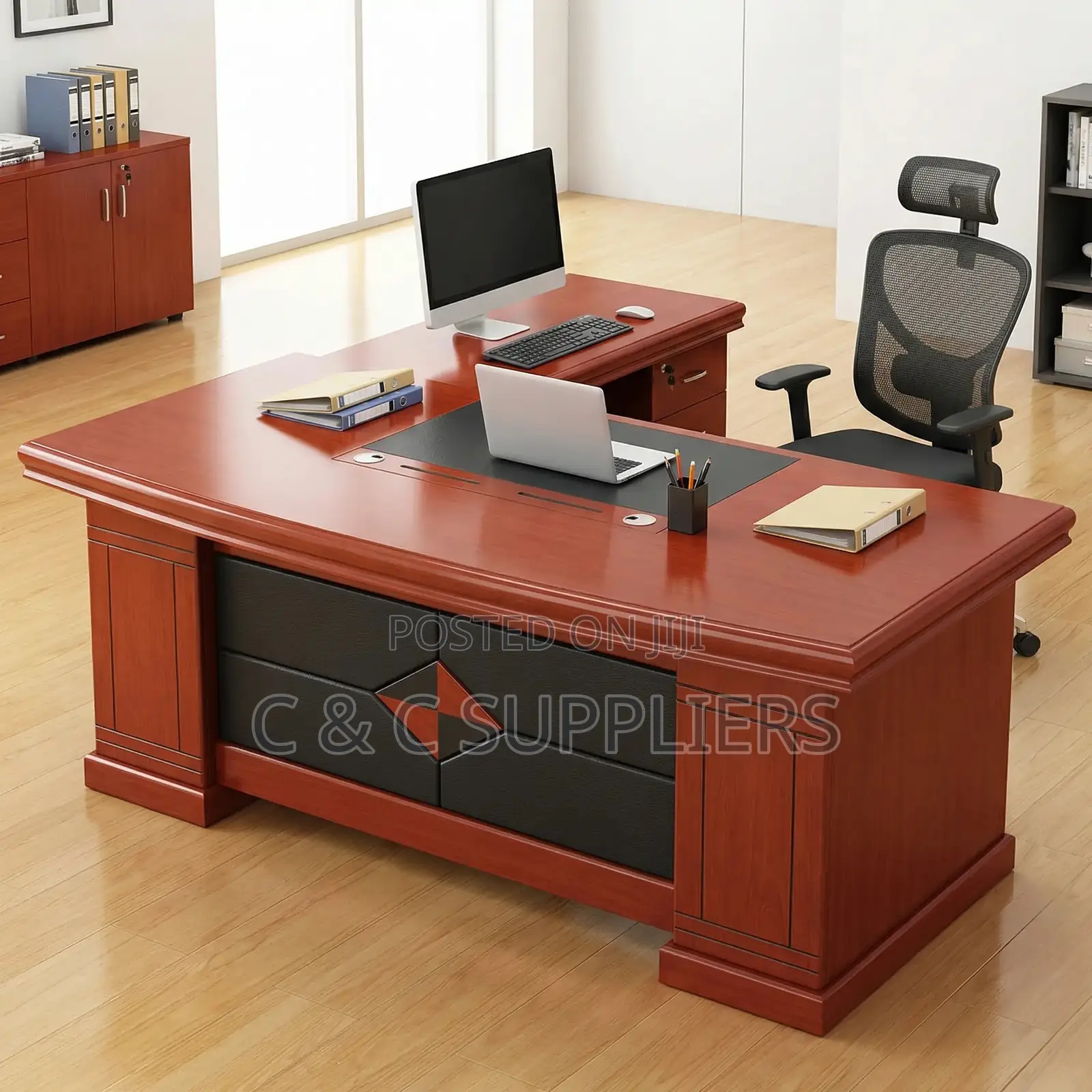 Executive Mahogany Boss Table-180cm