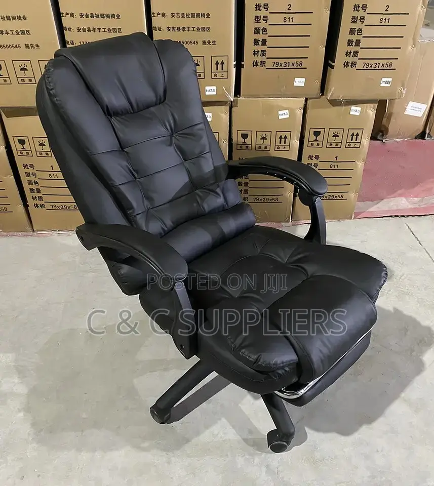 Swivel Adjustable Leather Desk Chair