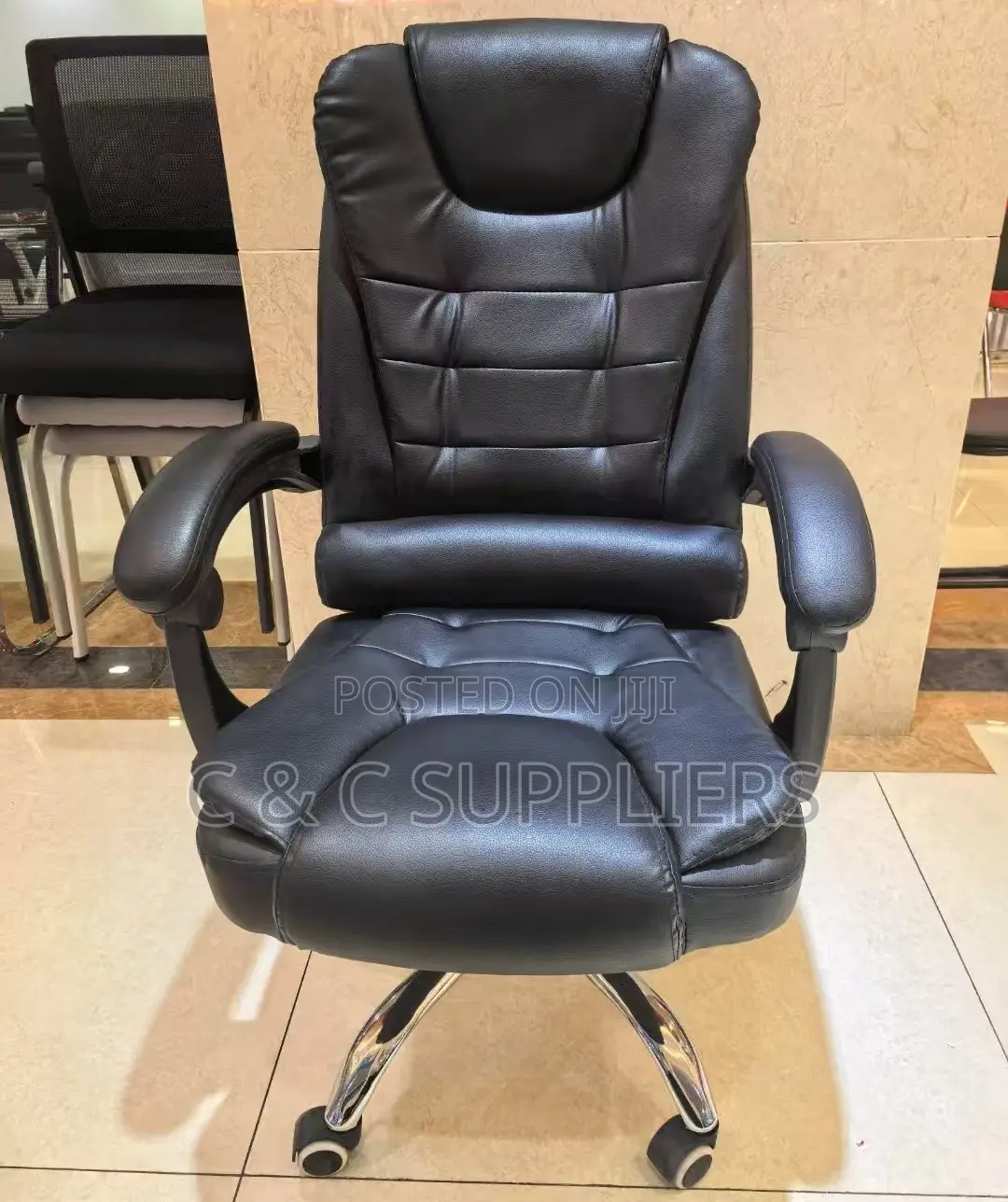 Swivel Adjustable Leather Desk Chair