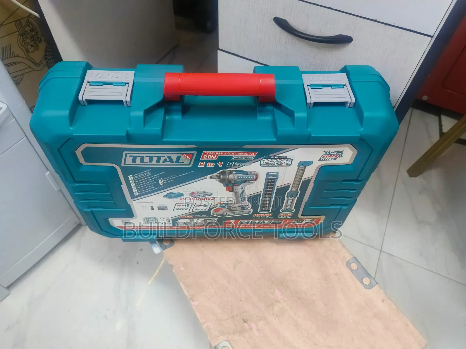 Cordless Impact Wrench Total 500nm 20v 4.0ah Batteries 2 Pieces