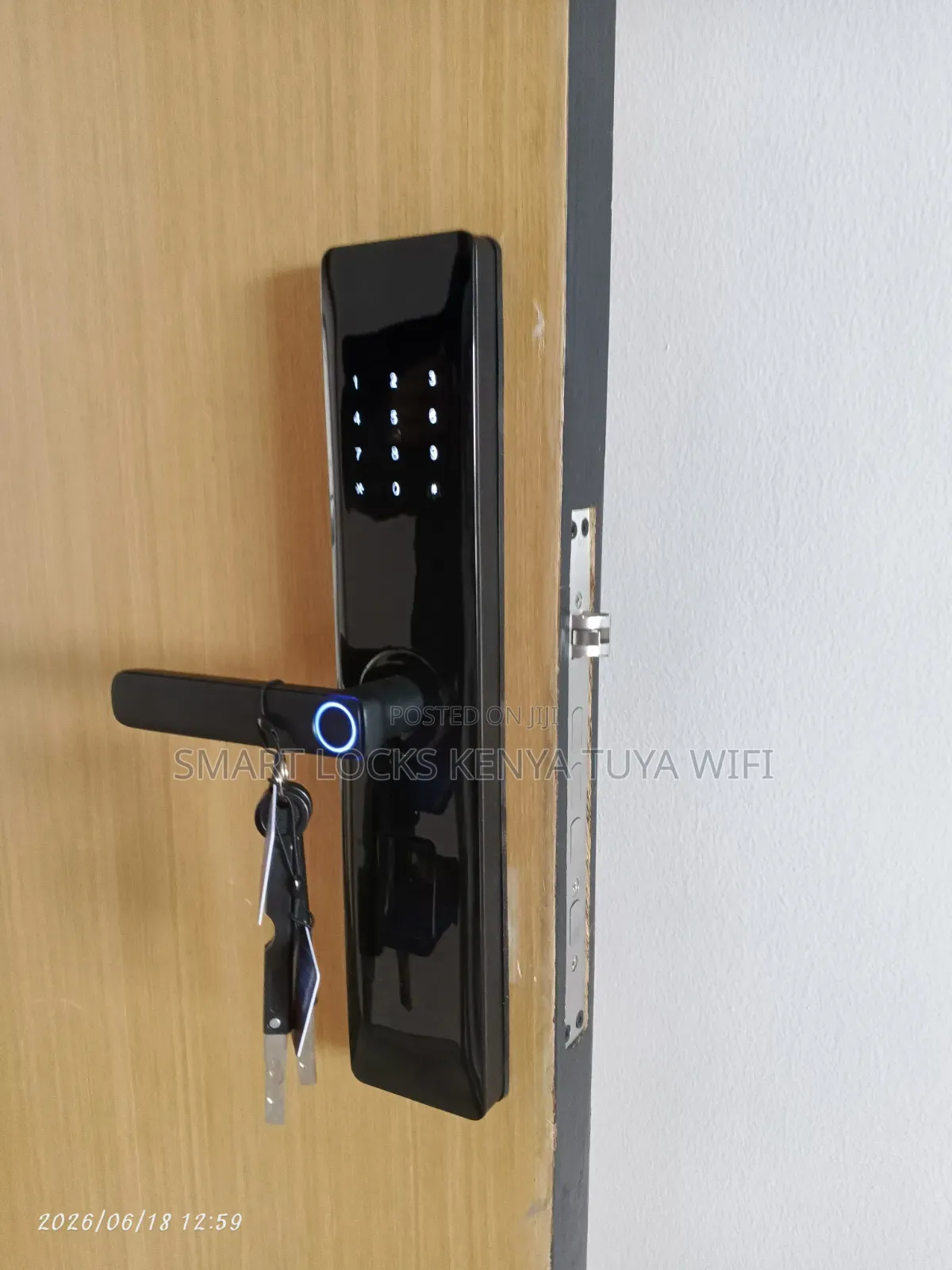 Fingerprint Tuya Smart App Wifi Door Locks Password Card Door Lock