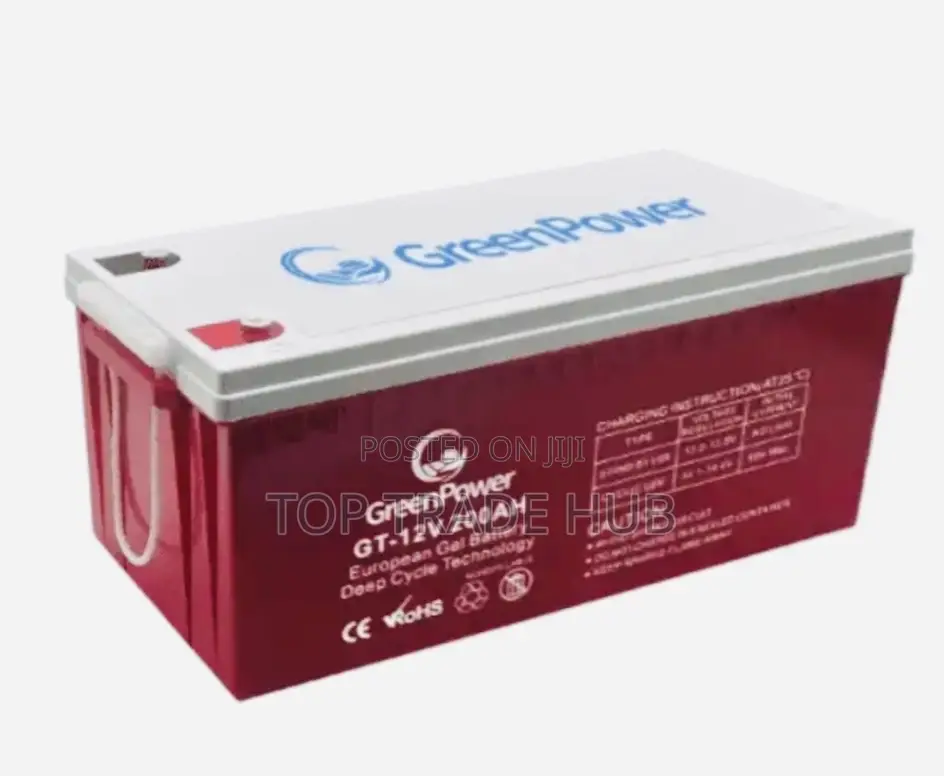 Greenpower Gel Deep Cycle Solar Battery 12v 200ah