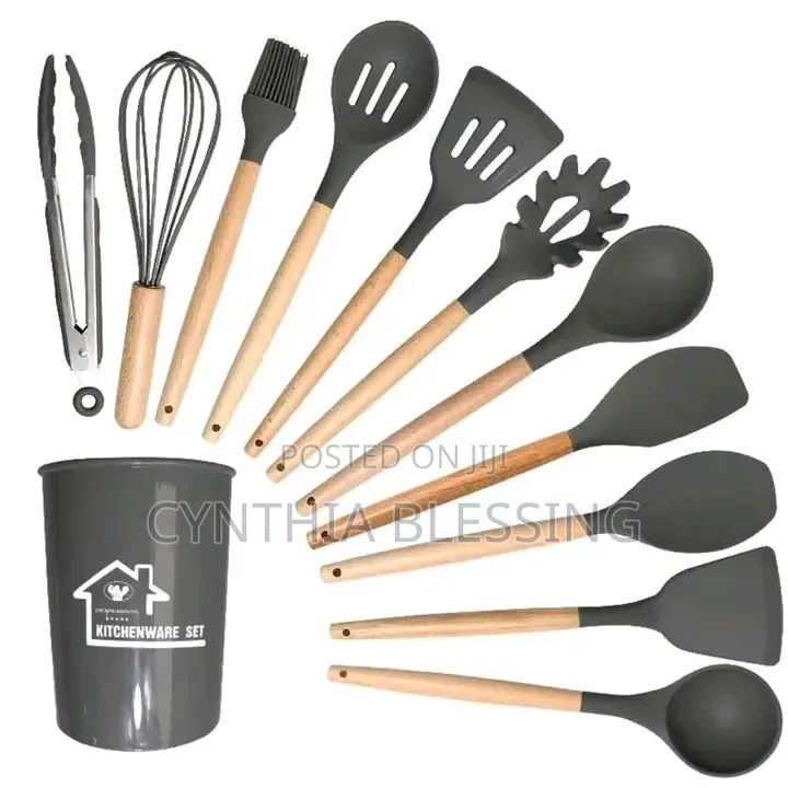  12pcs Silicone Serving Spoons Set