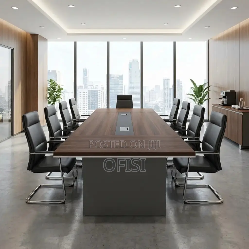 Boardroom Table; 12 Seater Rectangular Office Boardroom Table