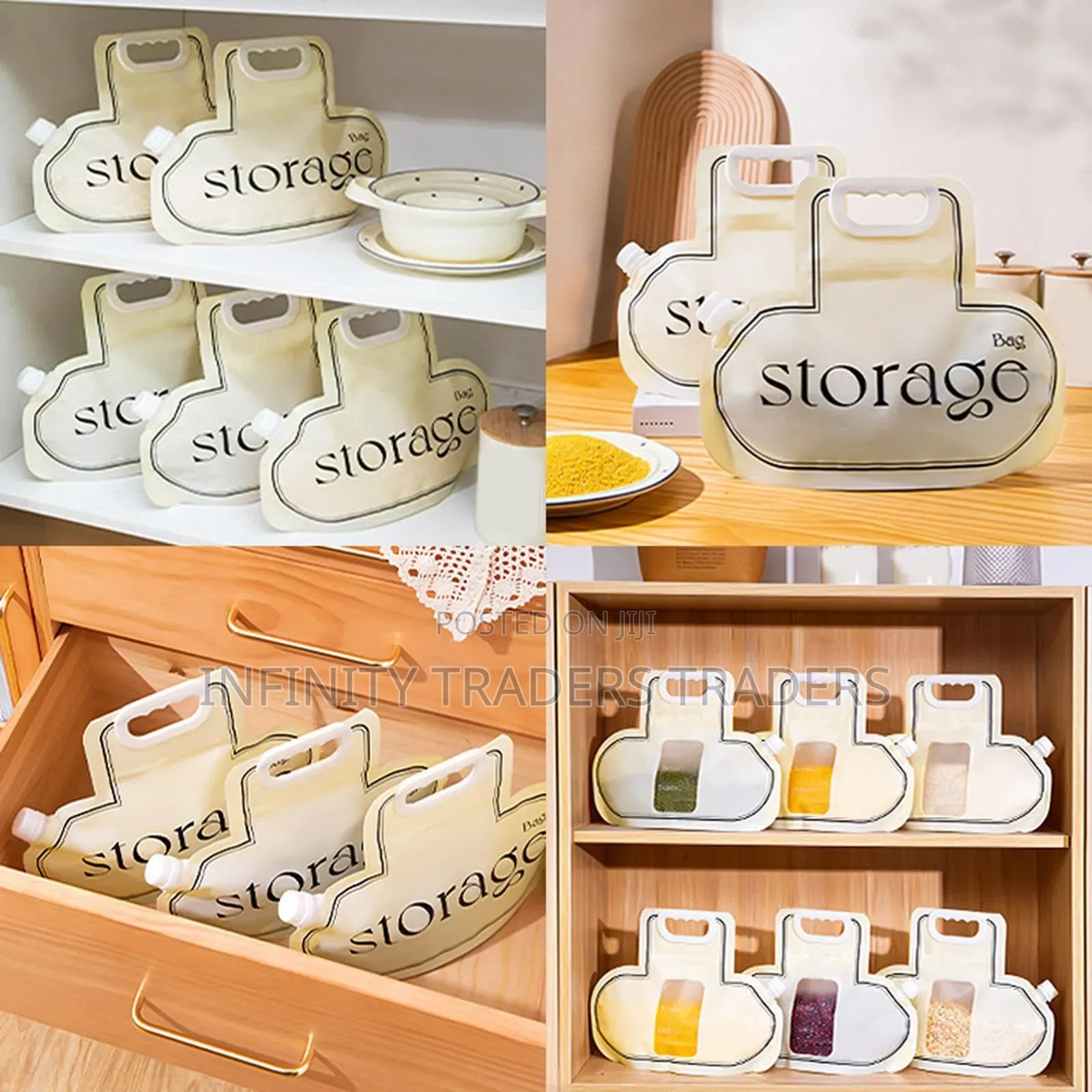 Collapsible Expandable Pantry Storage Bag