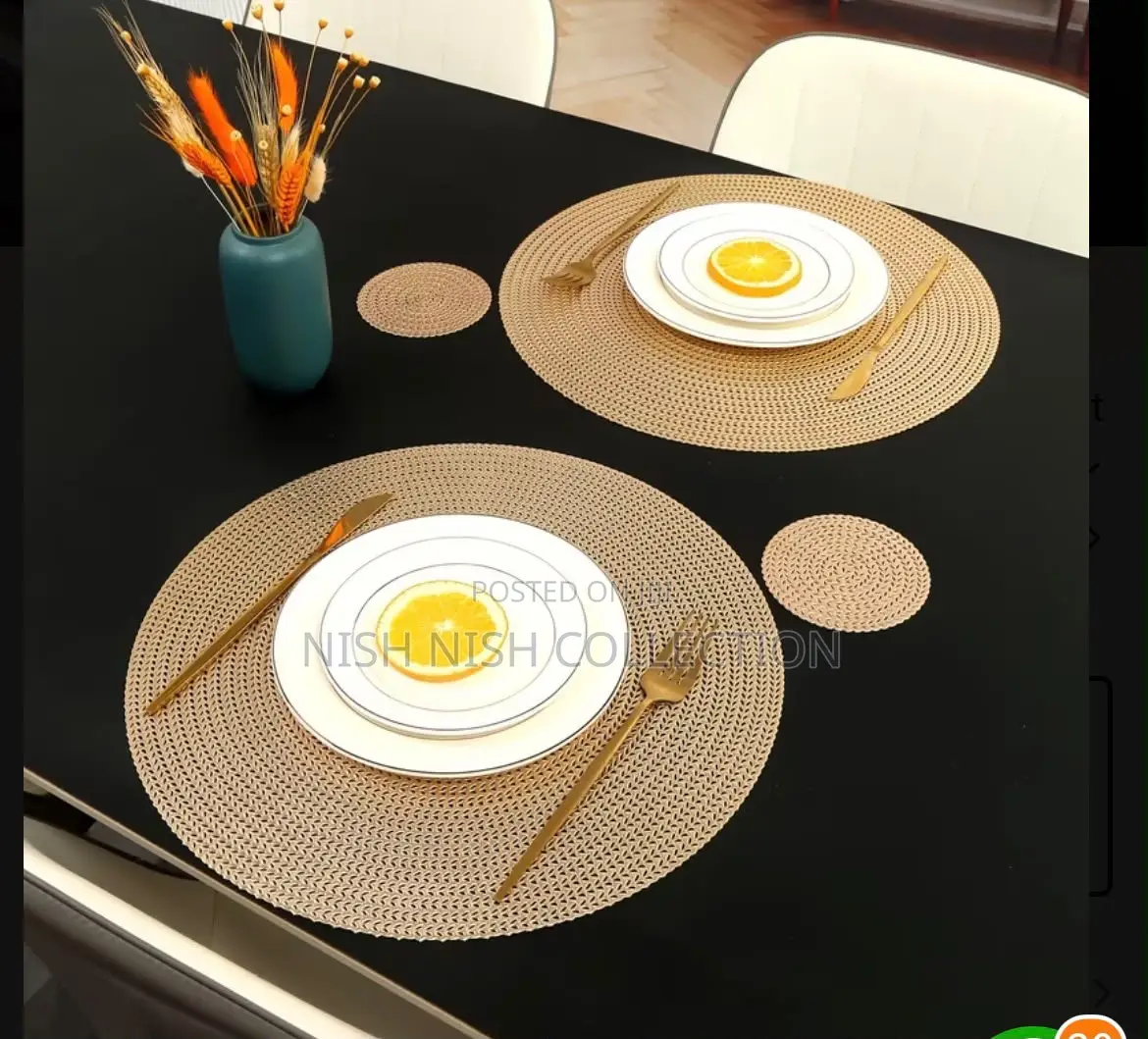 Elegant Round Woven Placemats