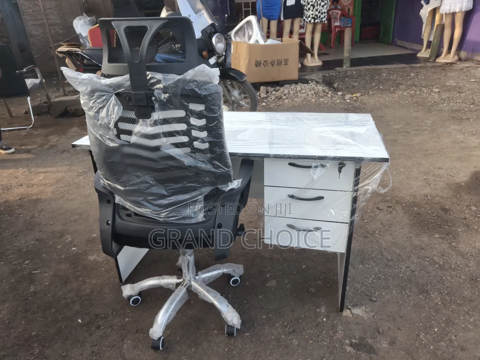 1.2m Home Computer Desk and Chair Combined