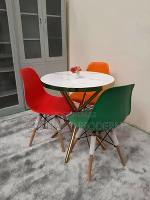 Durable Dining Table With Eames Chair Combined