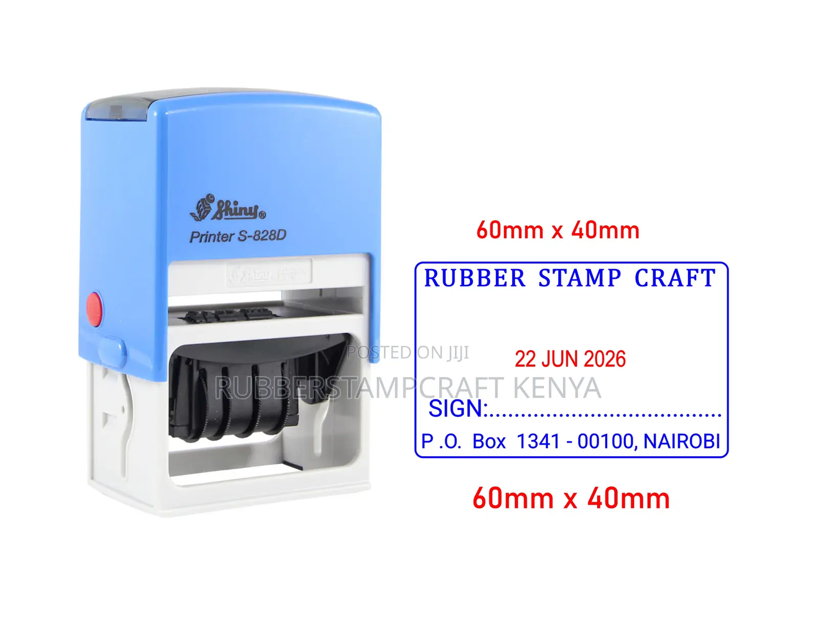 Customisable Stamps With Adjustable Dates