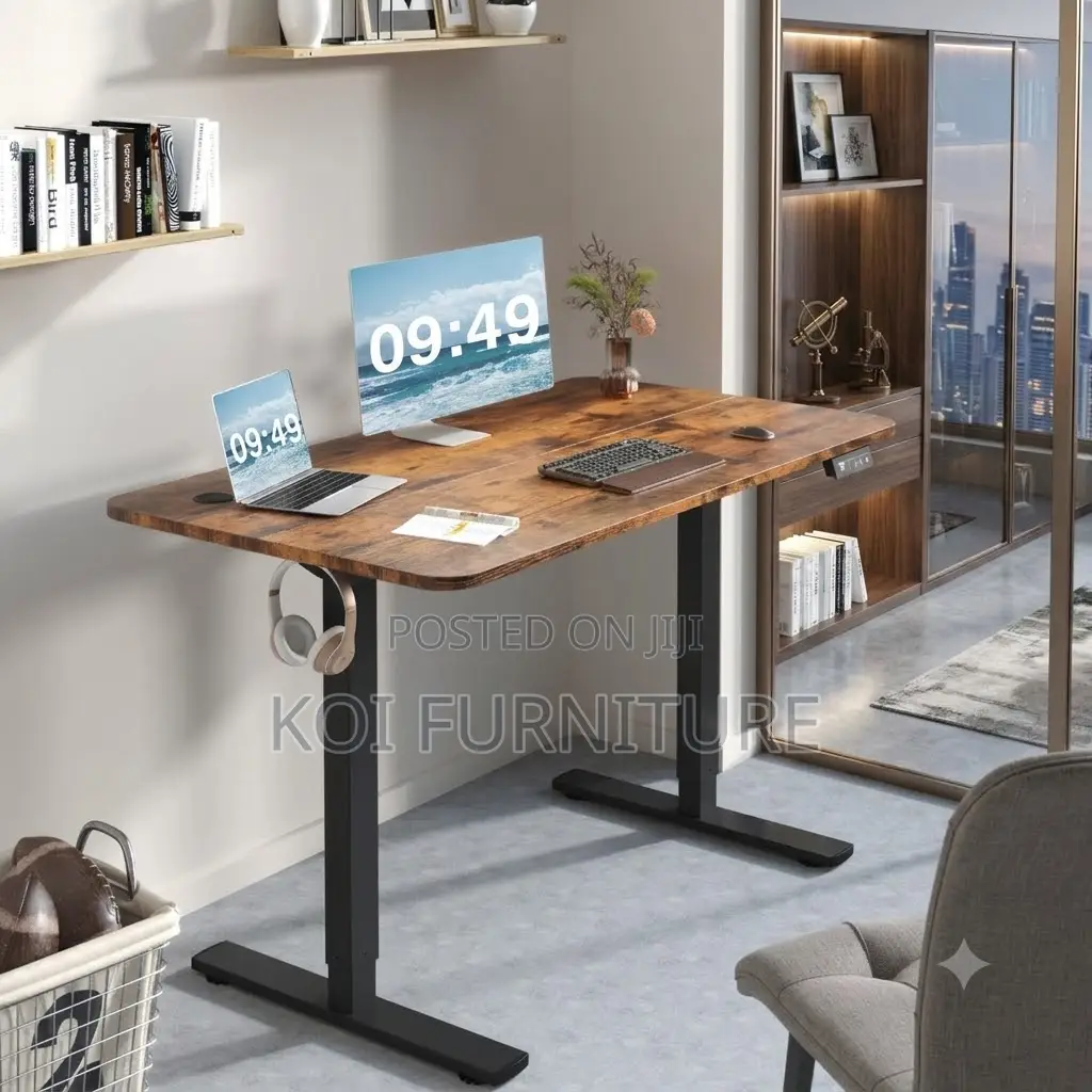 Office Desk; 1.2 Meter Adjustable Ergonomic Electric Space Office Desk